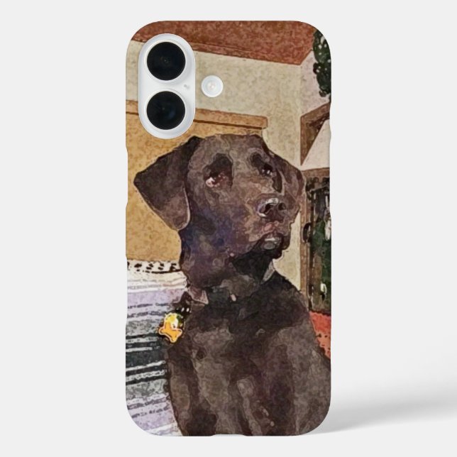 Funda iPhone 16 Chocolate Labrador (Reverso )