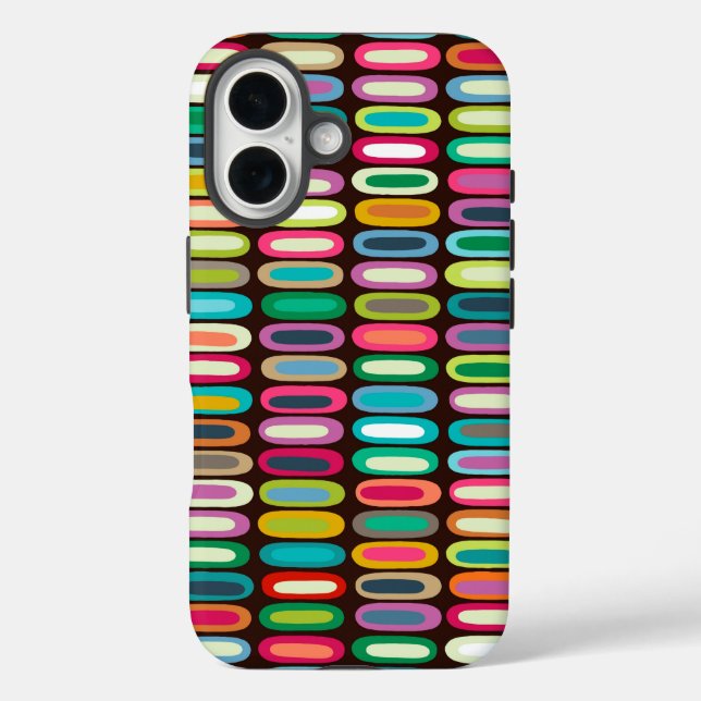 Funda iPhone 16 chocolate lozenge de Nueva York (Reverso )