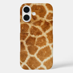 Funda iPhone 16 Cierre de jirafa, pelo, puntos