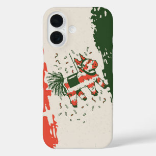 Funda iPhone 16 Cinco de Mayo Piñata Fiesta - Colores de la bander