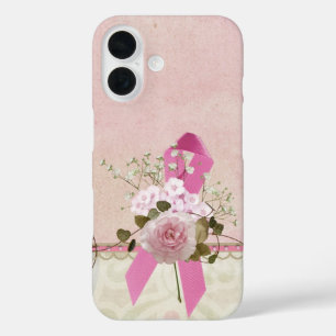 Funda iPhone 16 Cinta rosa con Rosa