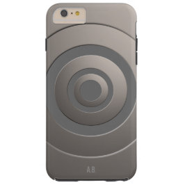 Funda iPhone 16 Círculos geométricos plata moderna con cualquier i