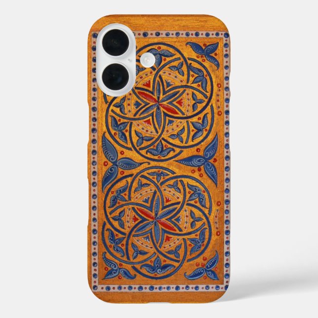 Funda iPhone 16 Círculos medievales (Reverso )