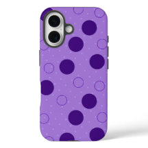 Círculos púrpura estampados