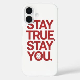 Funda iPhone 16 Cita de amor propio Mantente fiel mantente tú