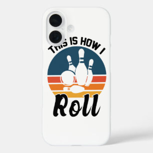 Funda iPhone 16 Cita de equipo deportivo de bolos retro vintage