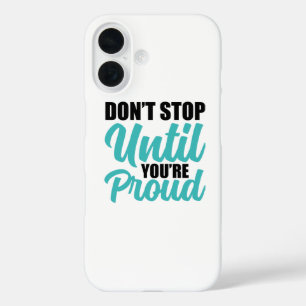 Funda iPhone 16 Cita de logro orientada a los objetivos