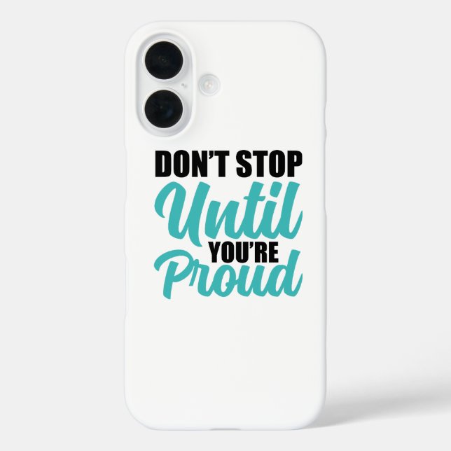 Funda iPhone 16 Cita de logro orientada a los objetivos (Reverso )