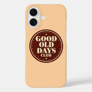 Funda iPhone 16 Cita del club de los buenos viejos tiempos de los 