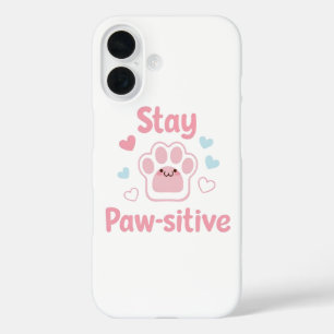 Funda iPhone 16 Cita Inspiradora para Amantes de Perros y Gatos