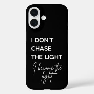 Funda iPhone 16 Cita Motivacional Fondo Negro