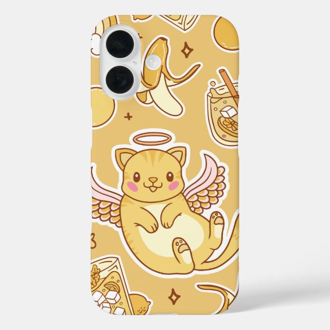Funda iPhone 16 Citrus Angel Kitty Sweet Lemon (Reverso )