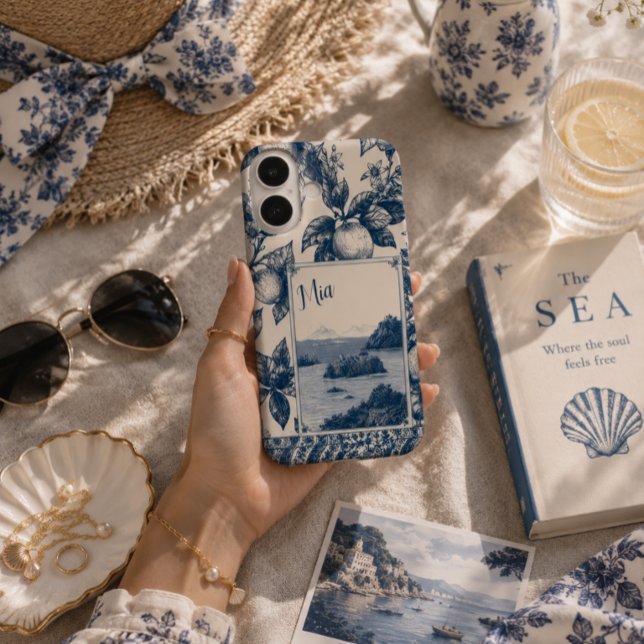 Funda iPhone 16 Citrus azul personalizado (Subido por el creador)