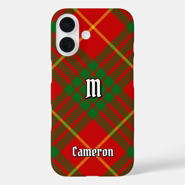 Funda iPhone 16 Clan Cameron Tartan (Reverso )