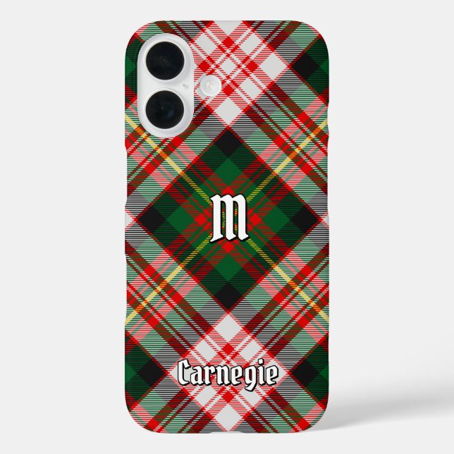 Funda iPhone 16 Clan Carnegie Dress Tartan (Reverso )