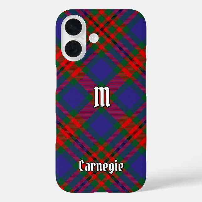 Funda iPhone 16 Clan Carnegie Tartan (Reverso )