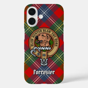 Funda iPhone 16 Clan Forrester Escudo sobre Tartán