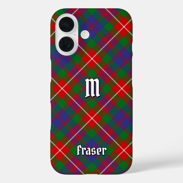 Funda iPhone 16 Clan Fraser de Lovat Tartán (Reverso )