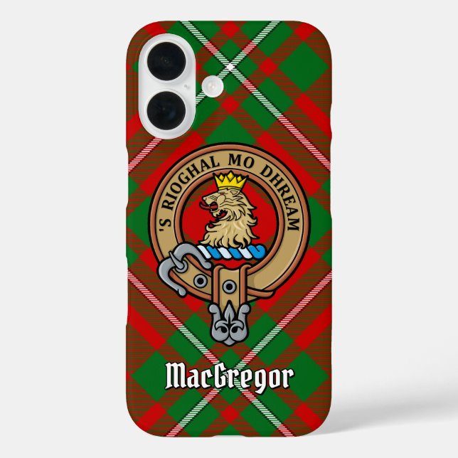 Funda iPhone 16 Clan Gregor Escudo sobre el estuche para iPhone Ta (Reverso )