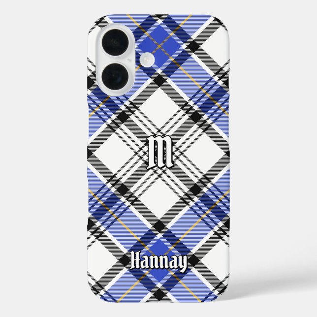 Funda iPhone 16 Clan Hannay Tartan (Reverso )