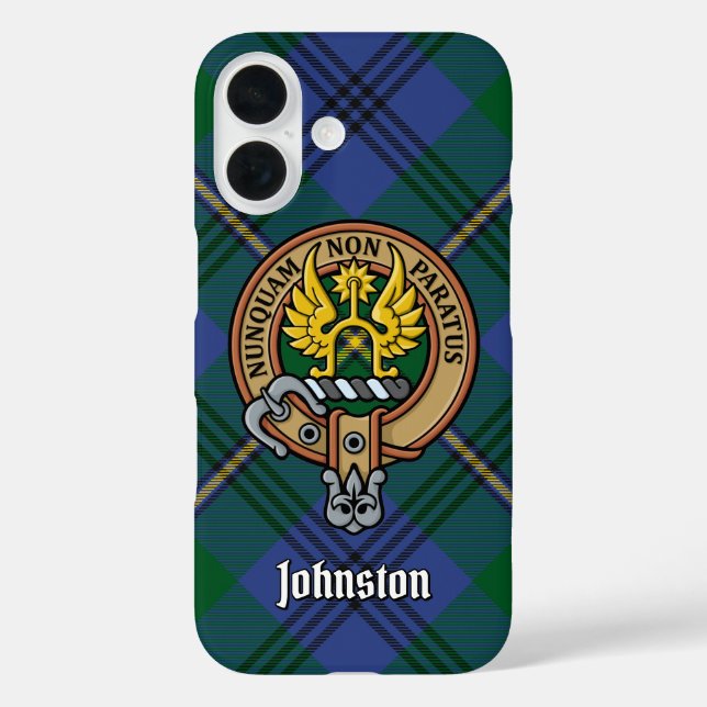 Funda iPhone 16 Clan Johnston Escudo (Reverso )