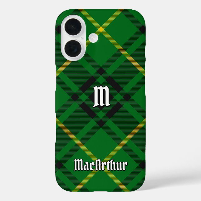 Funda iPhone 16 Clan MacArthur Tartan (Reverso )