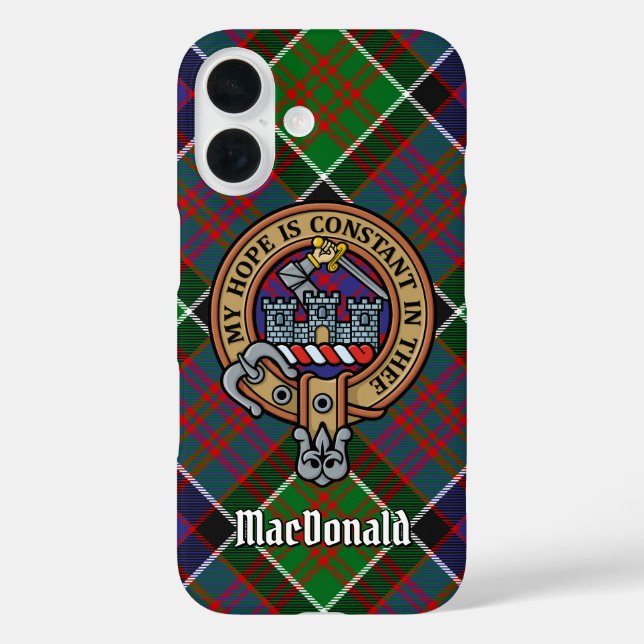 Funda iPhone 16 Clan MacDonald de Clanranald Escudo (Reverso )