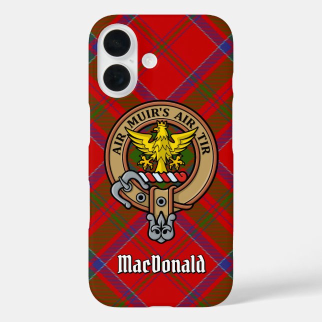 Funda iPhone 16 Clan MacDonald de Keppoch Escudo (Reverso )