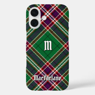 Funda iPhone 16 Clan MacFarlane Caza moderna Tartán