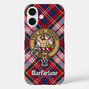 Funda iPhone 16 Clan MacFarlane Escudo por Vestir Tartán