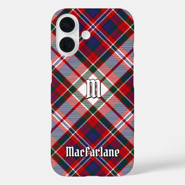 Funda iPhone 16 Clan MacFarlane Vestir Tartán (Reverso )