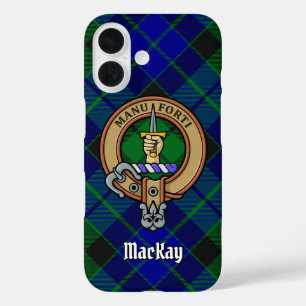 Funda iPhone 16 Clan MacKay Escudo sobre Tartán