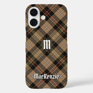 Funda iPhone 16 Clan MacKenzie Hunting Brown Tartan