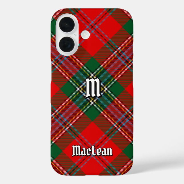 Funda iPhone 16 Clan MacLean Tartan (Reverso )