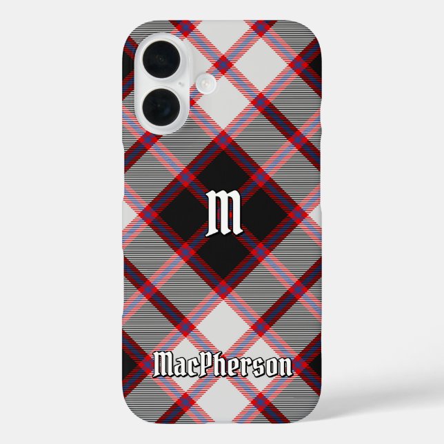 Funda iPhone 16 Clan MacPherson Hunting Tartán (Reverso )