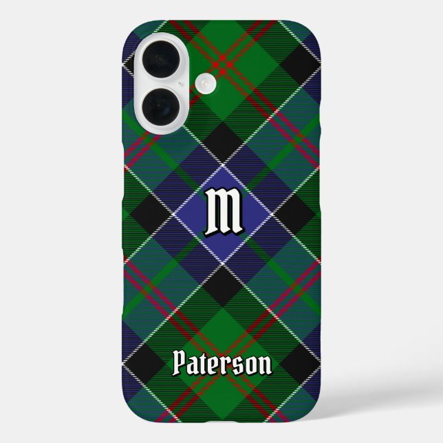 Funda iPhone 16 Clan Paterson Tartan (Reverso )