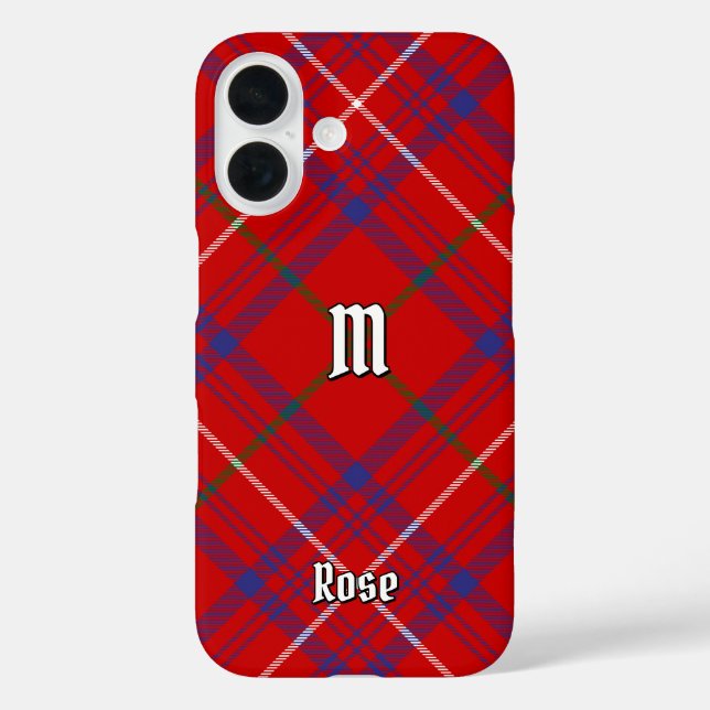 Funda iPhone 16 Clan Rosa Tartan (Reverso )