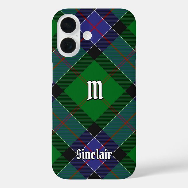 Funda iPhone 16 Clan Sinclair Hunting Tartan (Reverso )