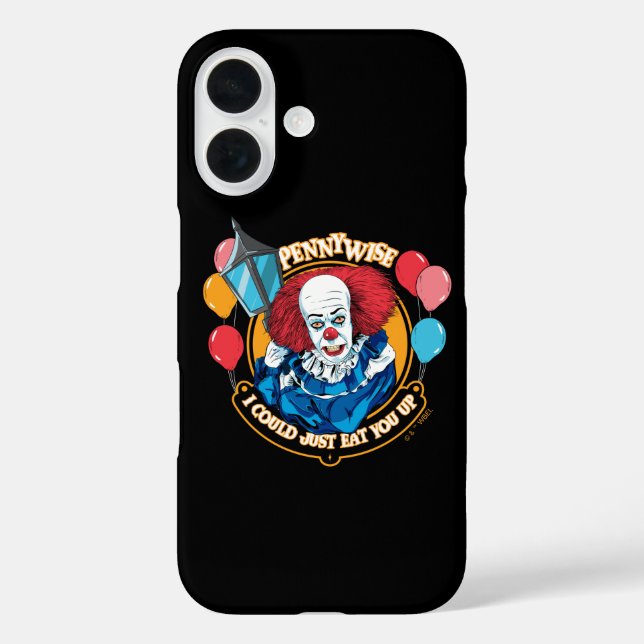 Funda iPhone 16 Clásico De Pennywise - Podría Comerte. (Reverso )