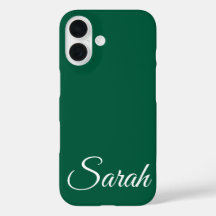 Clásico Moderno Elegante Nombre Personalizado Verd