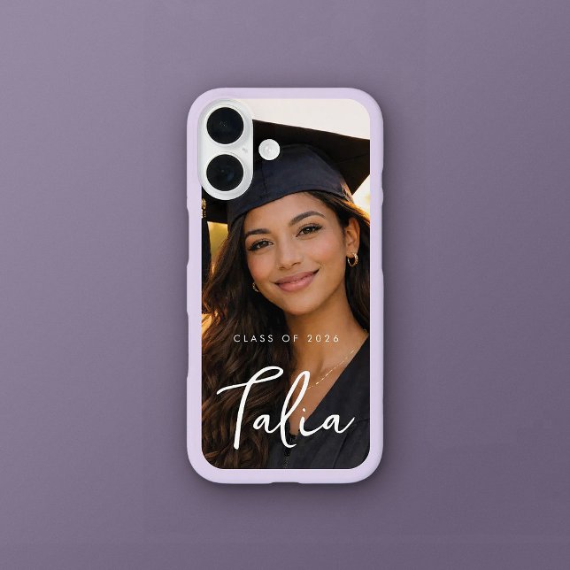 Funda iPhone 16 CLASS OF 2026  |  LAVNDR EDGE phone case with name (Subido por el creador)