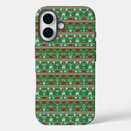 Funda iPhone 16 Classic Christmas Knit