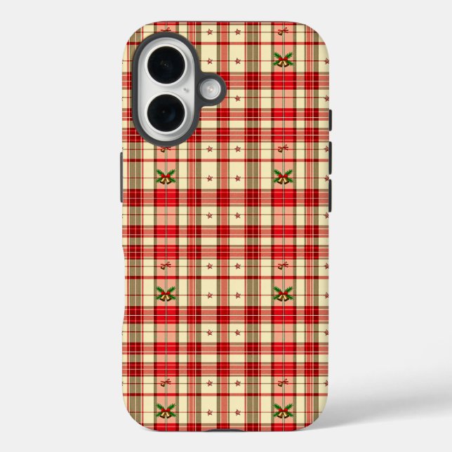 Funda iPhone 16 Classic Christmas Plaid (Reverso )