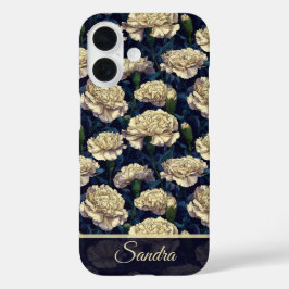 Funda iPhone 16 Classic Mothers Day Gift Carnation Custom