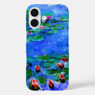 Funda iPhone 16 Claude Monet - Lilies de agua (rojo)