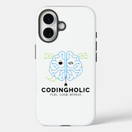 Funda iPhone 16 Clean Tech Brain For Programmers & Developers