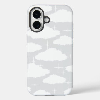 Funda iPhone 16 Cloud all-over-print with Sparkle Glitter