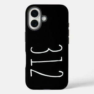 Funda iPhone 16 Código de área meteorológica 312 (Chicago)