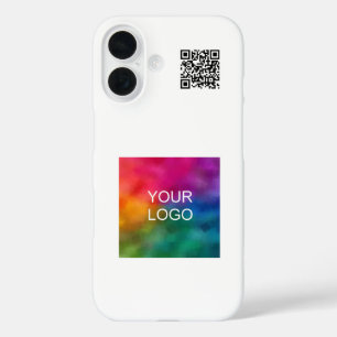 Funda iPhone 16 Código QR Cargue su propio logotipo promocional po
