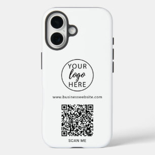Funda iPhone 16 Código QR de logotipo profesional